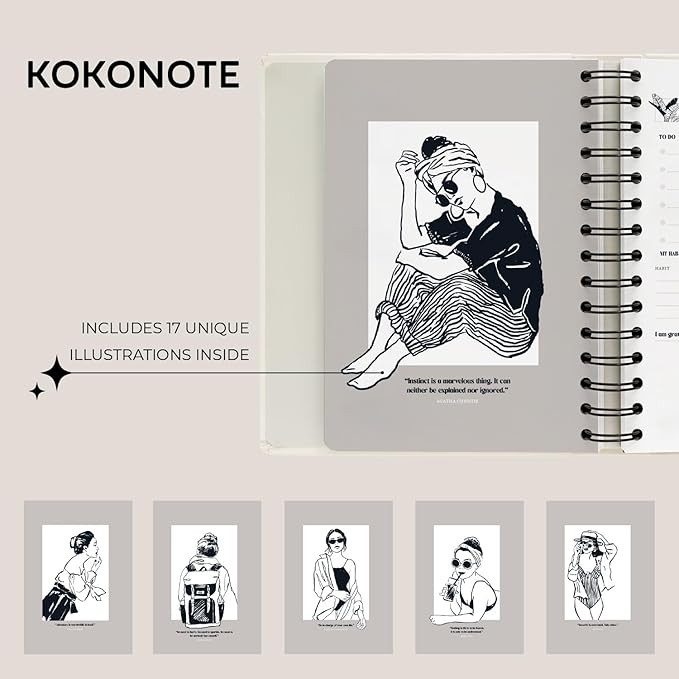 Planner 2025-2026 Gazette - Planner for Women 17 Month(Aug 25/ Dec 26) | Weekly & Monthly Academic planner 2025-2026 | 6.4" x 7.9" | Hardcover Agenda 2025 | Thick paper 120 g/m²