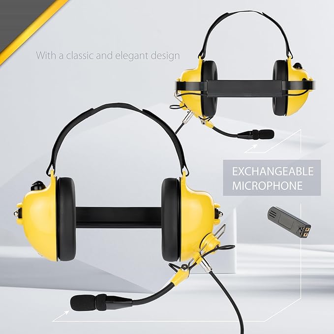 Arrowmax AHDH0032-YW-M9 Noise Cancelling Headset Compatible with Motorola APX6000 APX7000 APX8000 XPR6350 XPR6550 XPR7550 XPR7350e XPR7550e XPR7580e APX 6000 7000 8000 XPR 6550 7550 7550e Radio