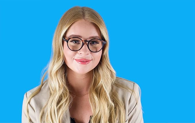 Blue Light Blocking Glasses – Lightweight, Anti-Glare & Eye Strain Relief for Gaming, Reading & Office Use