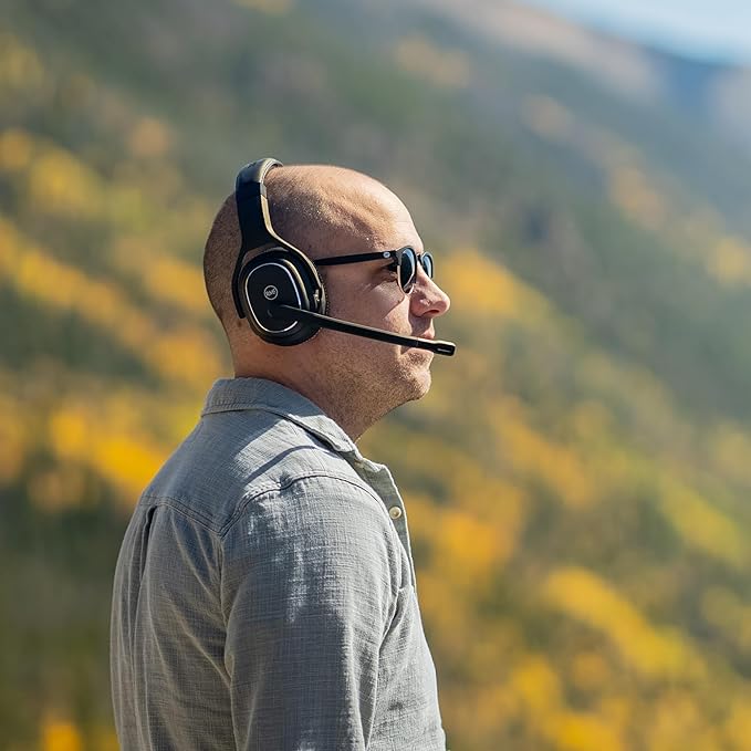 Rand McNally ClearDryve 220 Premium 2-in-1 Wireless Headset for Clear Calls with Noise Cancellation, Long Battery Life & All-Day Comfort