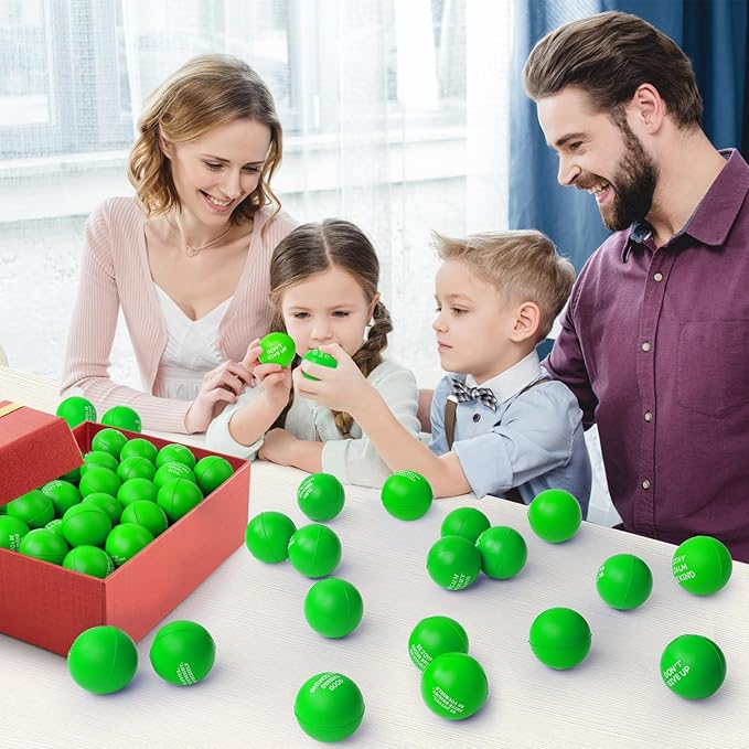 100PCS Motivational Stress Balls for Adults and Kids - Stress Balls Bulk Soft Sponge Squeeze Toys with Inspirational Quotes | Office Classroom Stress Relief Gifts | Anxiety Relief Fidget Toys