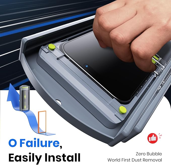 WSKEN for iPhone Air Privacy Screen Protector - [4 Way 360 Anti Spy] [Auto Dust-Remove] 10X Military Shatterproof 4 Directions Zero Bubble Anti Peep Tempered Glass Film for air