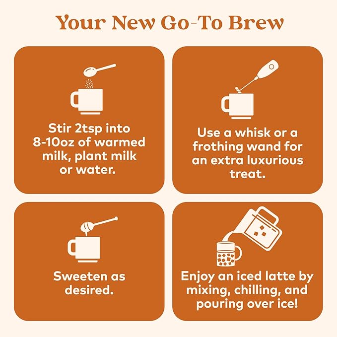 Organic India Spiced Turmeric Latte Powder - Golden Milk Mix, Authentic Blend, Gold Tea Drink, With Ginger and Cinnamon, Vegan, Ayurvedic Herbs, Caffeine Free, Zero Added Sugar - 3.52 Oz