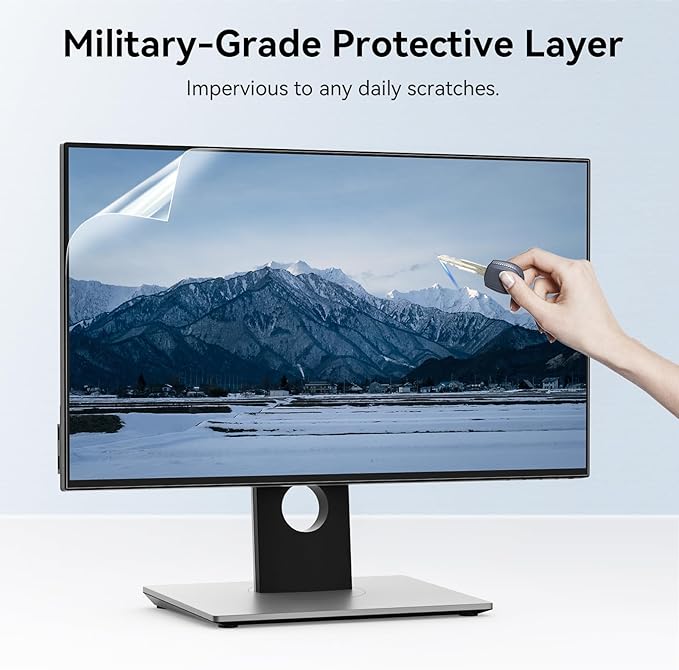 [2-Pack] 24 Inch Anti Blue Light Anti Glare Computer Screen Protector for 16:9 Widescreen Monitor, Removable Anti-Scratch Anti-UV Blocking Screen Filter, Eye Protection Reduce Eye Fatigue and Strain