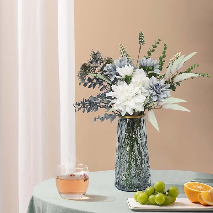 Leftover Fake Flowers in Vase,Artificial Flowers,Table Centerpieces for Dining Room,Fauk Flowers in Vase,Kitchen Decor,Coffee Table Decor