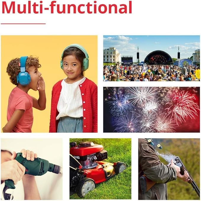 Alpine Muffy Kids - Hearing Protection - CE & ANSI Certified - Adjustable for Ages 3-16 years - Noise Cancelling Headphones - 25dB Sound Reduction Ideal for Protection and Concentration Aid - Blue