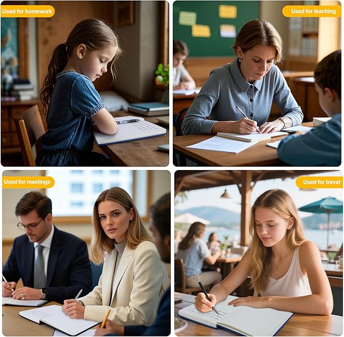 Lined Journal Notebooks for Writing, 100 GSM Thick Paper, 8 Pack Hardcover Notebooks, A5 College Ruled Notebook, Journaling Notebook for School/Travel/Office (8 Assorted Colors)