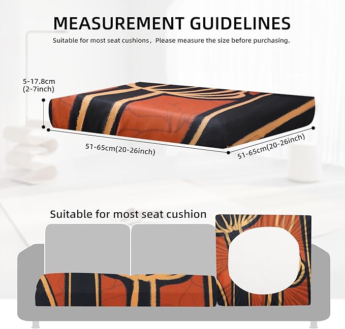 8Pcs Outdoor Cushions Covers Waterproof, Patio Cushion Covers, Stretch Cushion Covers Replacement,Cushion Slipcovers, Furniture Cushion Covers (Royal Flower, 8PCS-Print)