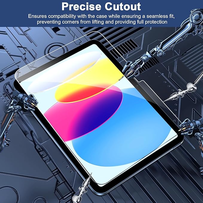 SIBEITU 2 Pack Screen Protector for iPad 11th A16 2025 & 10th Generation 10.9 Inch 2022, HD Clear 9H Hardness Tempered Glass Film Compatible with iPad 11/10 Gen, Scratch Resistent, Touch Sensitive