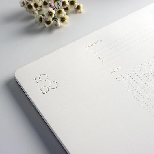 Elegant To Do List Notepad with Mouse Pad Feature, 3 Pack, 11.22" x 7.87", 50 Tear-Off Sheets (50 Each), Gold Foiled, Daily Planning, Eco-friendly To Do List Planner, FSC™ Certified To Do List Notebook for Work