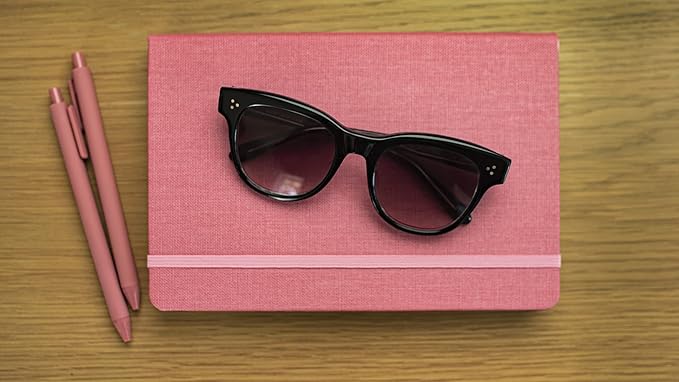 Hardcover Ruled Journal with Thick 100 gsm College Ruled Paper A5 size (8.3 inches x 5.4 inches) - Daily Writing Notebook Journal for Travel, School and Office Use - Diary Journal for Women and Men - Blossom