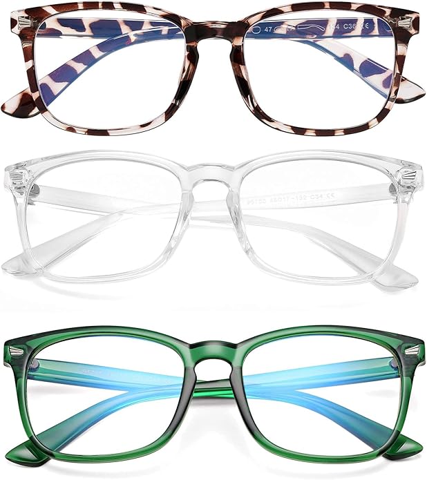 AZorb 2Pack Kids Blue Light Blocking Glasses - TR90 Unbreakable Computer Screen Glasses for Boys & Girls