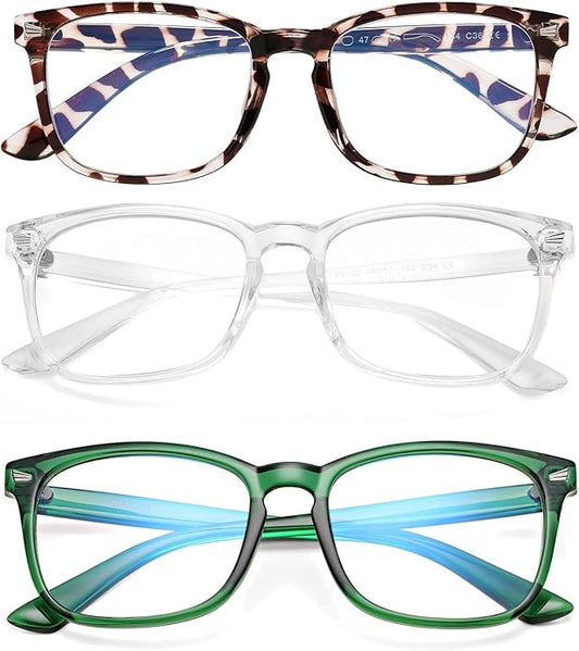 AZorb 2Pack Kids Blue Light Blocking Glasses - TR90 Unbreakable Computer Screen Glasses for Boys & Girls