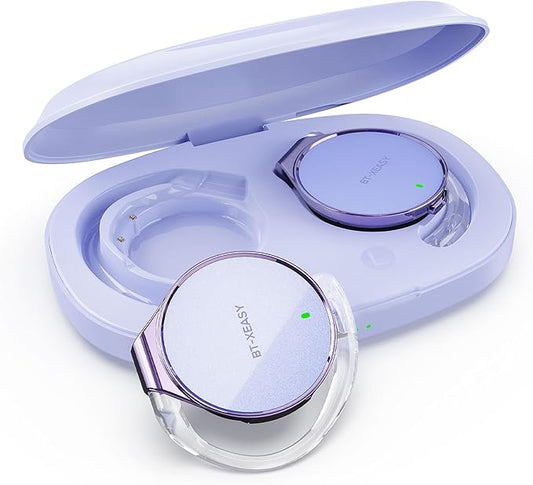 On Ear Headphones Bluetooth 5.4, Noise Cancelling Open Ear Headphones Wireless, Water-Drop Shaped Clip On Sport Headset Bluetooth with 4 Microphone, Comfort Fit Earphones with Long Battery Life