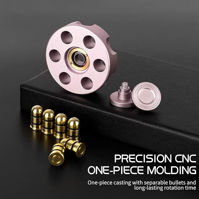 Roulette Fidget Spinner, Fidget Toys Adults Anxiety Relief Stress Relief Toy Desk Toys for Office for Adults Fidget Toys Teens Classroom (Rose Gold)