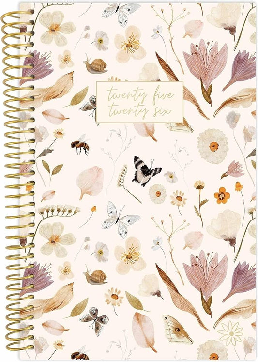 bloom daily planners 2025-2026 Academic Year Pocket Planner (July 2025 - July 2026) - 4” x 6” MINI Weekly Monthly Agenda Organizer & Calendar Book - Butterfly Garden