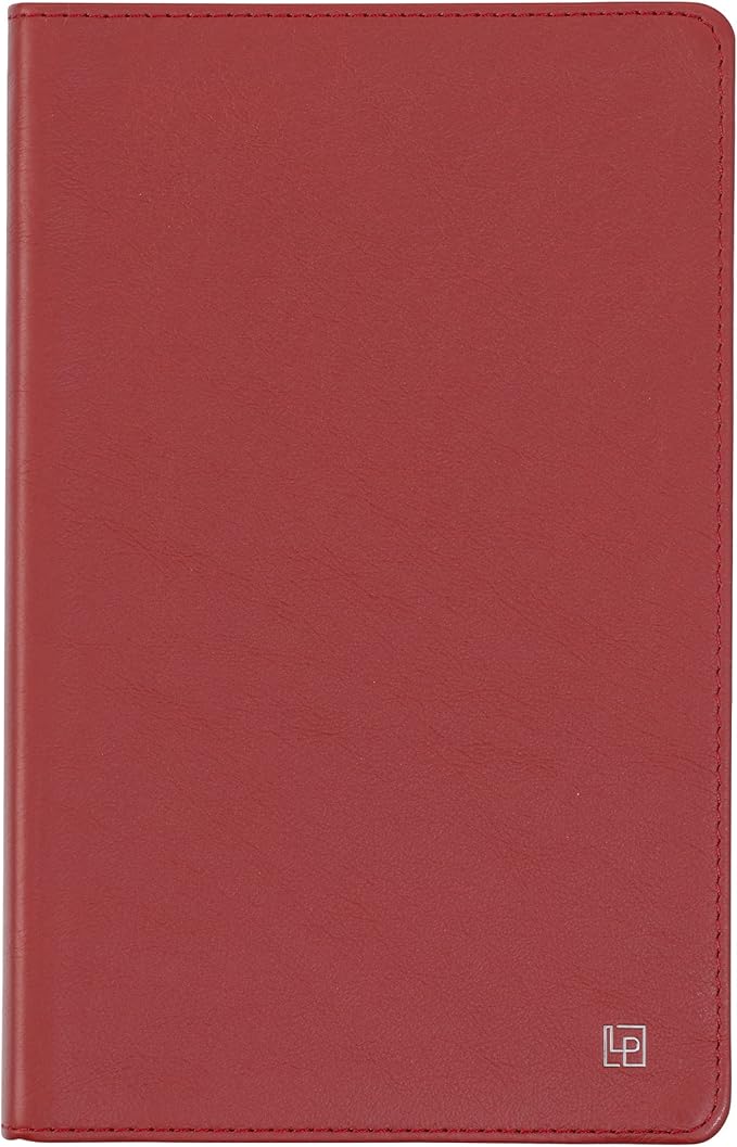 Classic Leather Notebook Writing Journal, Softcover, Narrow Ruled, Table of Contents and Numbered Pages