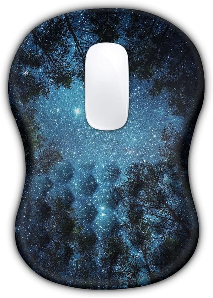 Mouse Pad Wrist Support, Ergonomic Mouse Pad with Massage Dot, Comfortable Computer Mouse Pad for Laptop, Wrist Rest Pain Relief Mousepad with Non-Slip PU Base for Office & Home, 12 x 8 in