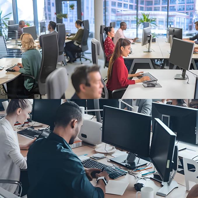 RedANGEL 【2 Pack】 22 Inch Privacy Screen Protector (Compatible with 20", 20.2", 21.5", 21.6") for 16:9/16:10 Widescreen Monitors-Blue Light Blocking,Hanging Design, Anti-Scratch for Desktop Computers