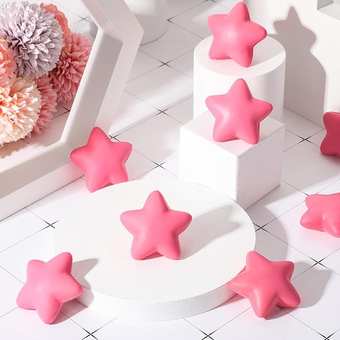 30 Pieces Star Stress Ball Bulk Mini Foam Stress Relief Ball for School Carnival Reward, Student Prizes, Party Bag Fillers
