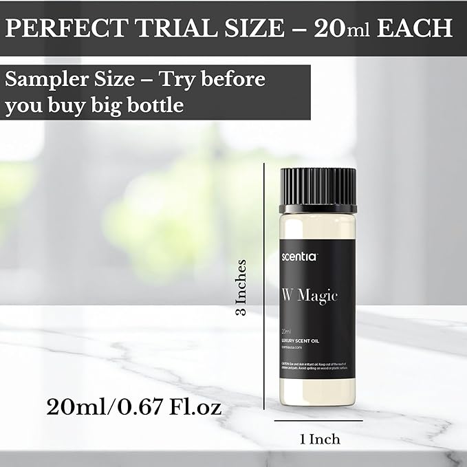 Hotel Diffuser Oil | Aromatherapy Fragrances Inspired by 5-Star Hotels | Luxurious Scents Gift Set - 3 x 20ml Bottles Set - The 1 Hotel Miami, W Hotel, The Ritz Carlton