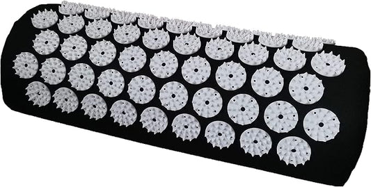 Acupressure Massage Pillow Acupuncture Massager for Neck Back Head Pain Relief,Black