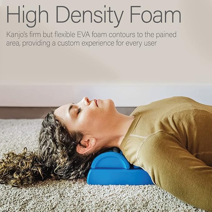 Kanjo Flex Height Acupressure Neck Pain Relief Cushion - Height Adjustable Cervical Traction & Pressure Point Device for Muscle Tension & Relaxation - Helps Relieve Neck Pain