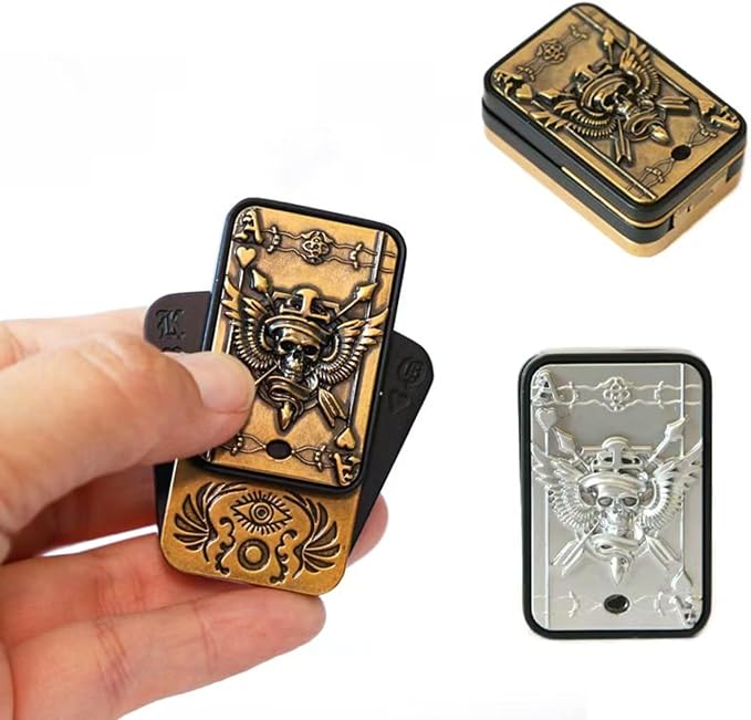 Metal Fidget Slider, Magnetic Fidgets for Adults, EDC Desk Toys for Stress Relief and Focus, for Men, Dad, Boyfriend – Anxiety and ADHD Tools. (Bronze)