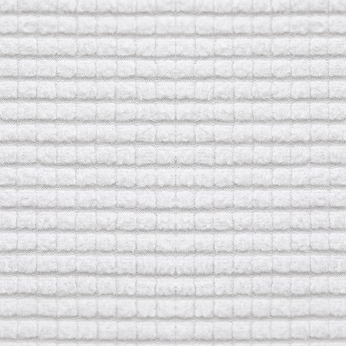 Easy-Going Stretch Sectional Couch Covers 1 Piece Chaise Lounge Slipcover L Shape Separate Cushion Couch Seat Chaise Cover for Both Left/Right Sectional Couch Snow White