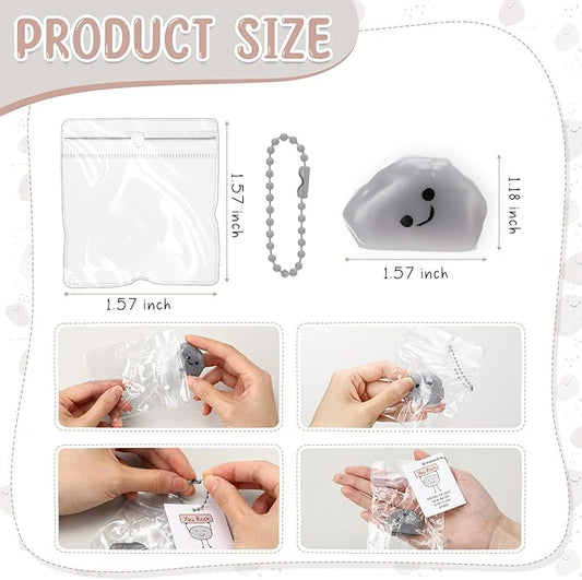 Wettarn 30 Sets You Rock Stress Balls with Inspirational Support Cards Stone Foam Relief Toy Teacher Thank You Gifts Employee Appreciation Gift for Coworker Staff Office Student Reward Party Favor