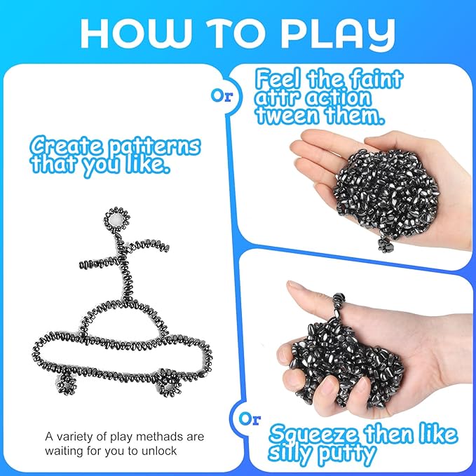 550+ Pcs Putty Fidget Toys for Adults Teens, Stress Relief Sensory Toys for Autism ADHD Anxiety, Desk Fidgets for Office, Fun Gift Idea for Men Women