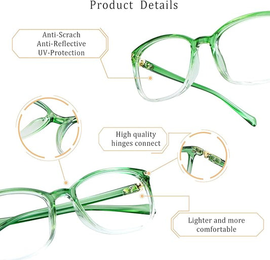 LifeArt Blue Light Blocking Glasses, Anti Eyestrain, Computer Reading Glasses,TV Glasses for Men and Women