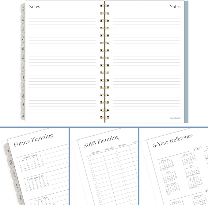 Cambridge 2025 Planner, Weekly & Monthly, 5-1/2" x 8-1/2", Small, Triad (1728-200-25)