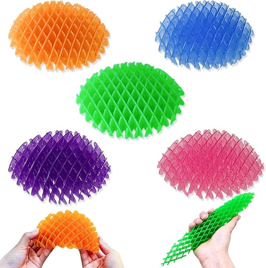 5 Pcs Fidget Worm Toy, Cool Toy Worm Big Fidget Toys, Green Cute Worm Shaped Ornament, Funny Pocket W orm Fidge t Toys Weird Sensory to y Portable for Adults Children