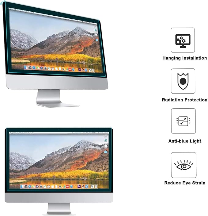 MOSISO 25 inch Computer Blue Light Blocking Screen Protector Anti-UV Eye Protection Filter Film Panel for Diagonal 25 inch 16:9 Widescreen Desktop PC LED Monitor (22.95 x 13.43 / L x W)