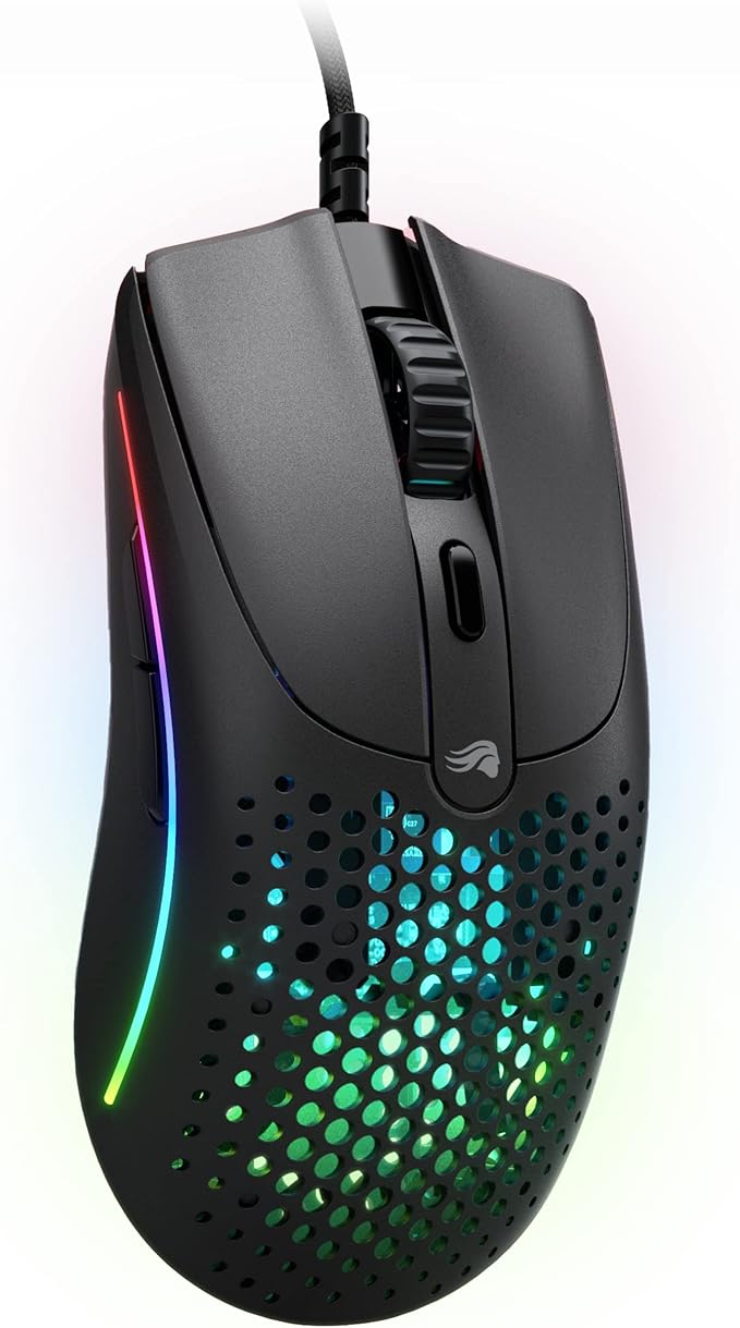 Glorious Gaming Model O 2 Wired Gaming Mouse - 59g Ultralight, FPS, 26,000 DPI, Motion Sync, 80M Click Rated Switches, 6 Programmable Buttons, Ambidextrous, RGB, PTFE Feet - Black