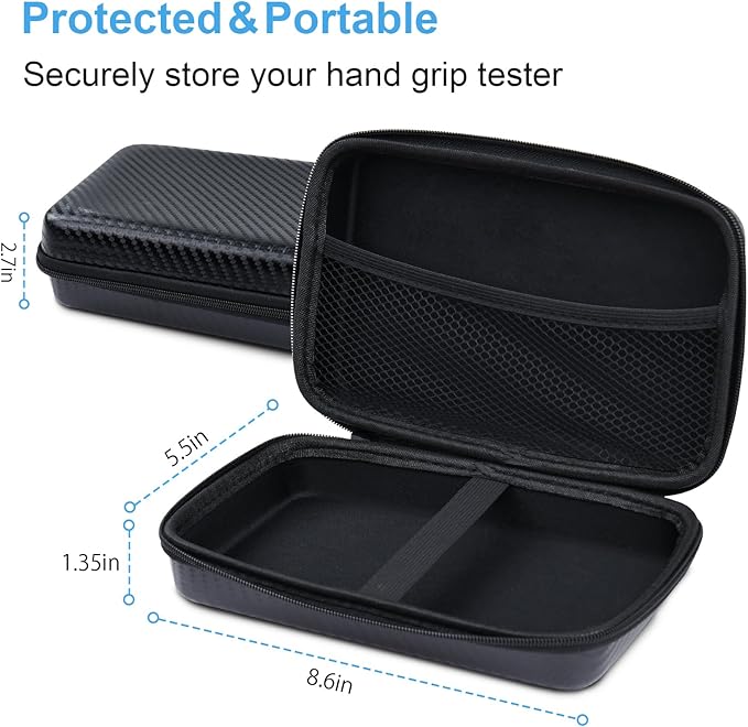 Hand Dynamometer Grip Strength Trainer - 397 Lbs / 180 Kgs Electronic Hand Grip Strength Tester Grip Strengthener Hand Exerciser Meter Digital Hand Grip Training Gauge for Sport Home School Use