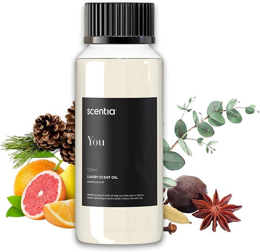 Fierce-Inspired Diffuser Oil - Scentia You Fragrance Oil Perfume Dupe - 120 mL, 4 Fl oz Diﬀusers - A and F Inspired. Natural Essential Scented Oil for Aromatherapy, SPA and Home, Mothers Day Gift