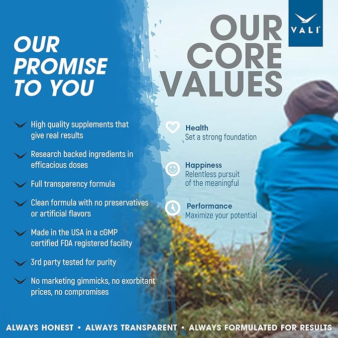 VALI Neuro Force Brain Booster Supplement for Focus, Memory, Clarity & Energy. Extra Strength Nootropic Cognitive Function Support for Mental Performance. with Natural Caffeine. 60 Veggie Capsules