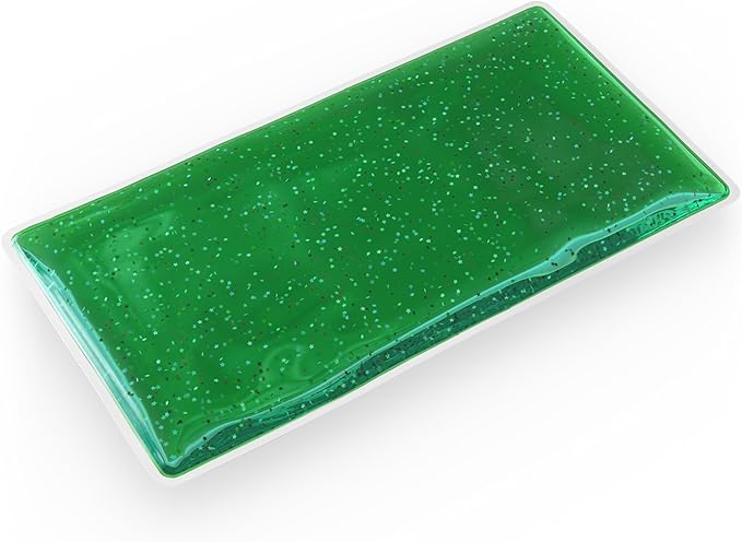 Skil-Care Weighted Rectangular Lap Pad Green Gel, 5lbs - Vinyl Covered, Heat Sealed, Calming Sensory Aid, Wipe Clean, Stimulates User, 914506