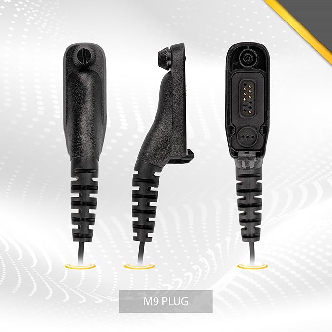 Arrowmax AHDH0032-YW-M9 Noise Cancelling Headset Compatible with Motorola APX6000 APX7000 APX8000 XPR6350 XPR6550 XPR7550 XPR7350e XPR7550e XPR7580e APX 6000 7000 8000 XPR 6550 7550 7550e Radio