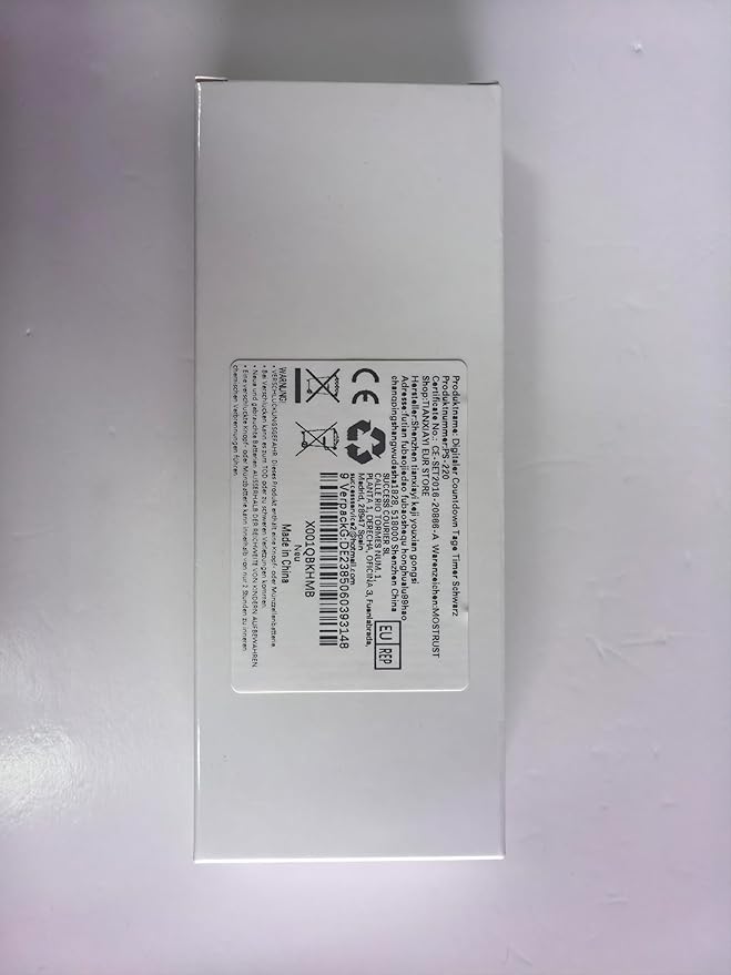 Digital Countdown Days Timer - Black Upgraded Big 999 Days Count Down Clock with Stand Strong Magnetic Back for Vacation Retirement Wedding Holiday