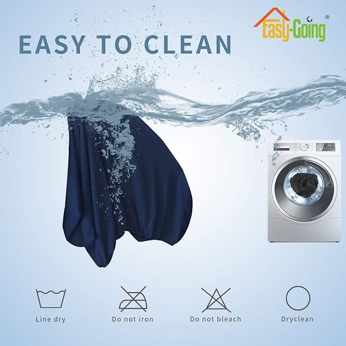 Easy-Going Stretch Cushion Cover Sofa Cushion Furniture Protector Sofa Seat Sofa slipcover Sofa Cover Soft Flexibility with Elastic Bottom(Oversized Sofa Cushion, Navy)