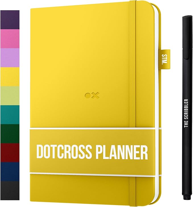 Daily Planner 2025 (Undated) | A5 Dotcross | Your All in One Day Organizer, At A Glance Weekly Agenda, Yearly Calendar Book | Planners for Personal, Professional, Academic & Work Goals and Schedule