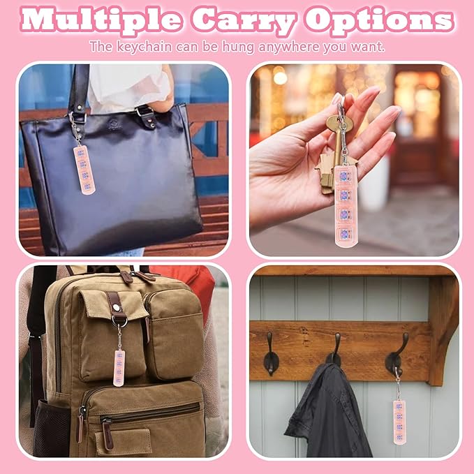 Keyboard Fidget Toy for Adults Keyboard Clicker with LED Light Keychain Fidget Stress Relief Sensory Toy