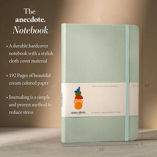 Hardcover Ruled Journal with Thick 100 gsm College Ruled Paper A5 size (8.3 inches x 5.4 inches) - Daily Writing Notebook Journal for Travel, School and Office Use - Diary Journal for Women and Men - Dutch Blue