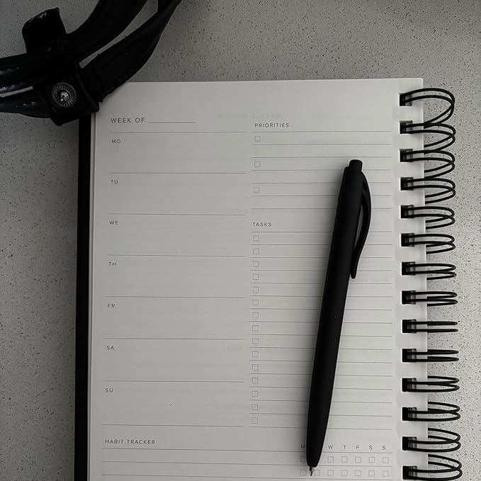 INSIDE THEN OUT 2023 Daily Focus Planner - 6 Month Undated Planner for Productivity, Goal Setting, Intention - Monthly, Weekly, Daily Task Pages - Simple & Minimalistic - Motivation Gift for Women Men