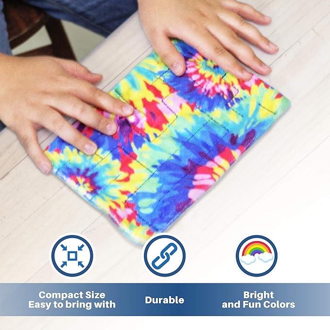LakiKid Fidget Marble Maze Mat – Marble Fidget Toy & Tactile Sensory Items for Classroom, Sensory Mat for Learning & Focus Toys for Kids & Adults, Ideal for Concentration & Calm Down Corner Toy, 9”x6”