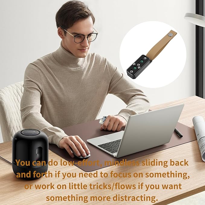 Fidget Slider, EDC Slider Fidget Toys for Adults Stress Relief, Green