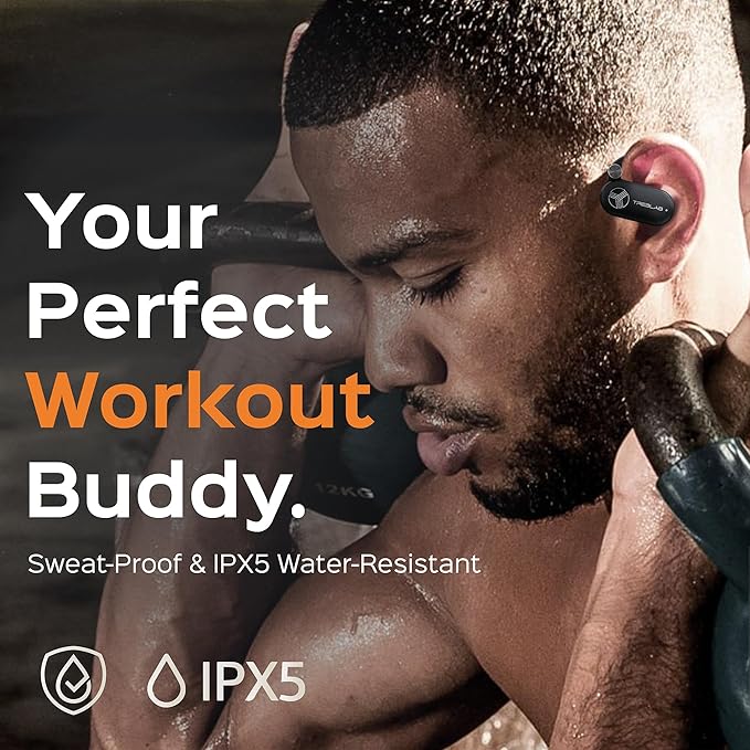TREBLAB X-Open - True Open Ear Wireless Earbuds, Lightweight Comfort, Behind-Ear Fit, Immersive Sound, Dual Mic for Calls, 40H Playtime, Bluetooth Headphones Open Ear for Sports, Workout, Running